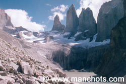 Trois piliers de granit - Torres del Paine (Chili)